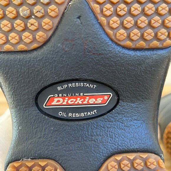 Dickies Womens Professional Black Leather Slip-On Clogs lightweight in 8.5 - Picture 9 of 15